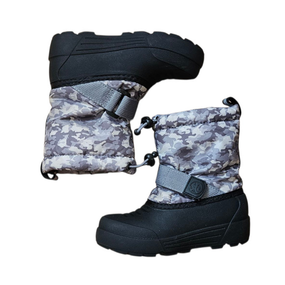 Northside Frosty Winter Boots Grey Camo Toddler Size 9 - Picture 7 of 9